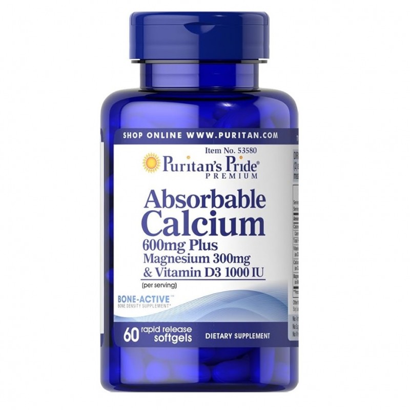 قرص کلسیم منیزیم D3 پوریتان پراید (60 عددی)