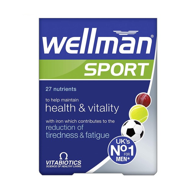 قرص ویتامین آقایان ولمن Wellman Sport ویتابیوتیکس (30 عددی)