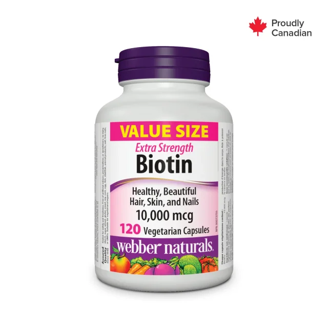 قرص بیوتین Webber Naturals Biotin 10.000mcg وبر نچرالز (120 عددی)
