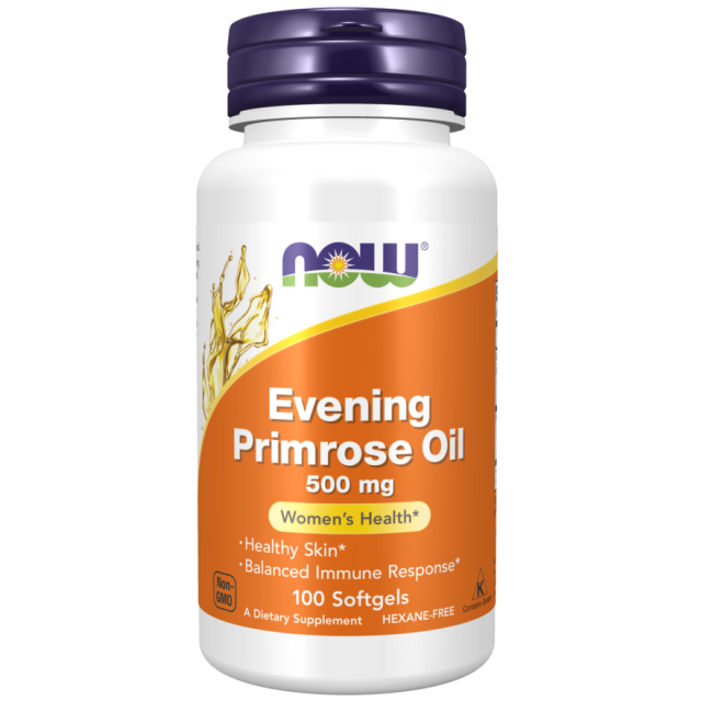 سافت ژل روغن گل مغربی NOW Evening Primrose Oil 500mg (100 عددی)
