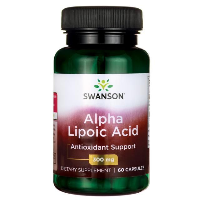 سافت ژل آلفا لیپوئیک اسید Alpha Lipoic Acid 300mg سوانسون (60 عددی)
