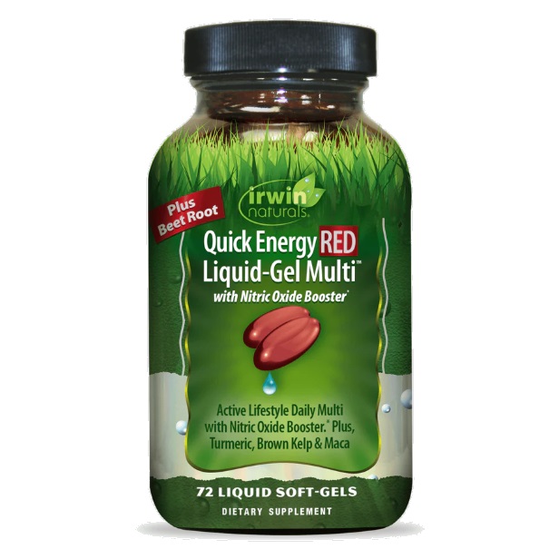 سافت ژل مولتی ویتامین Quick Energy RED Liquid-Gel Multi Irwin Naturals ایروین نچرالز (72 عددی)
