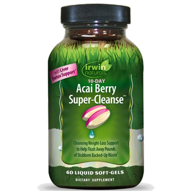 سافت ژل پاکسازی کبد 10Day Acai Berry Super-Cleanse Irwin Naturals ایروین نچرالز (60 عددی)