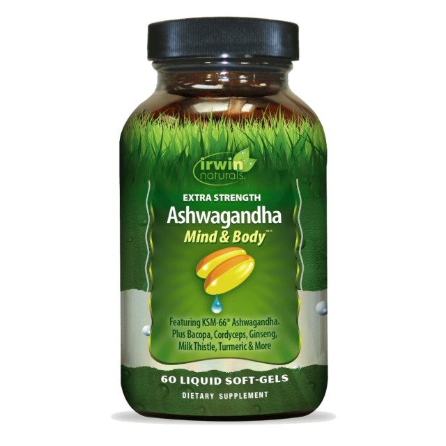 سافت ژل عصاره آشواگاندا Ashwagandha 675mg Irwin Naturals ایروین نچرالز (60 عددی)