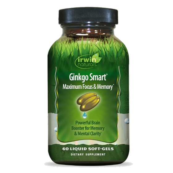 سافت ژل عصاره جینکو بیلوبا Ginkgo-Smart 120mg Irwin Naturals ایروین نچرالرز (60 عددی)