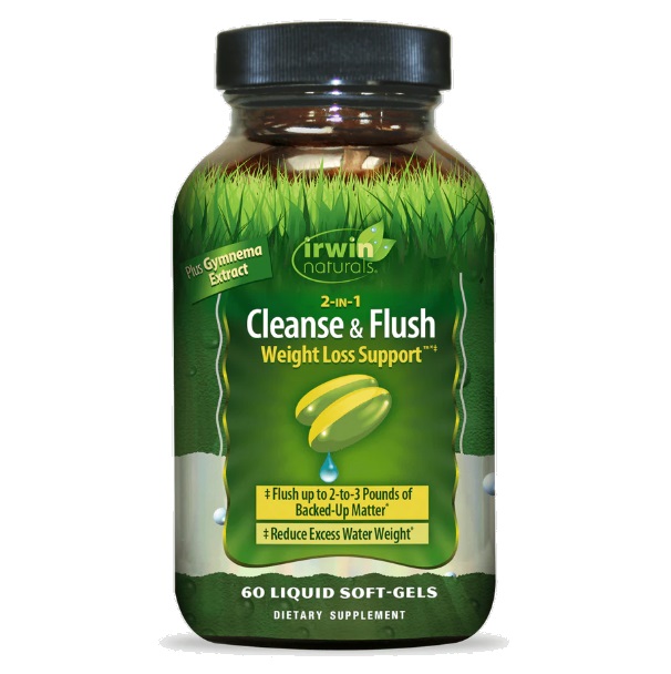 سافت ژل شستشوی گوارش 2in1 Cleanse & Flush Weight Loss Support Irwin Naturals ایروین نچرالز (60  عددی)