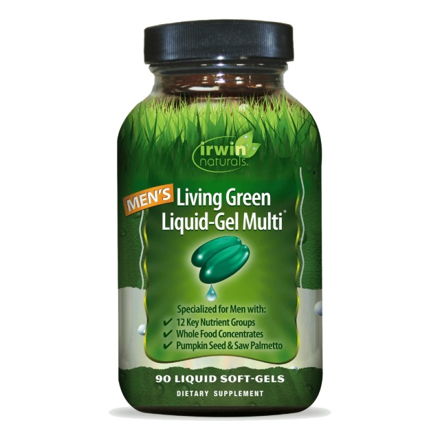 سافت ژل مولتی ویتامین Men's Living Green Multi Irwin Naturals ایروین نچرالز (90 عددی)