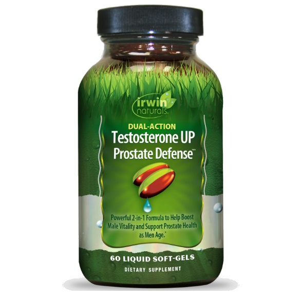 سافت ژل افزایش تستوسترون Dual-Action Testosterone UP Prostate Defense Irwin Naturals ایروین نچرالز (60 عددی)