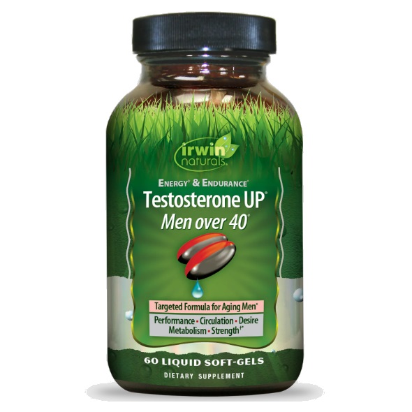 سافت ژل افزایش تستوسترون Energy & Endurance Testosterone UP Men Over 40 RED Irwin Naturals ایروین نچرالز (60 عددی)