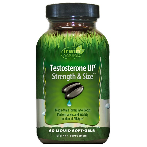 سافت ژل افزایش تستوسترون Testosterone UP Strength & Size Irwin Naturals ایروین نچرالز (60 عددی)