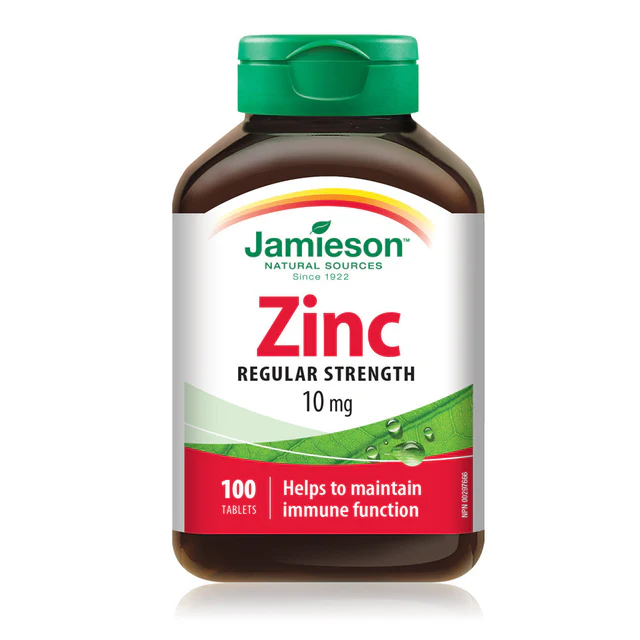 قرص زینک گلوکونات Jamieson Zinc 10mg جیمیسون  (100 عددی)