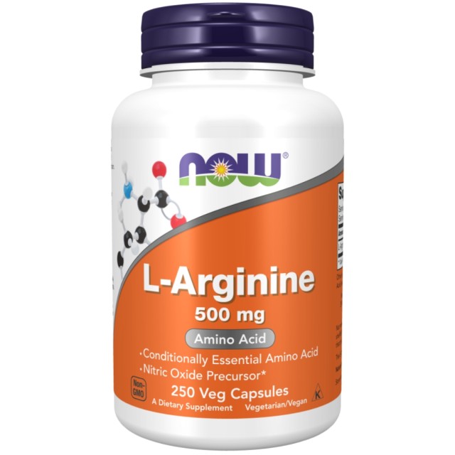 کپسول ال-آرژنین NOW L-Arginine 500mg (250 عددی)
