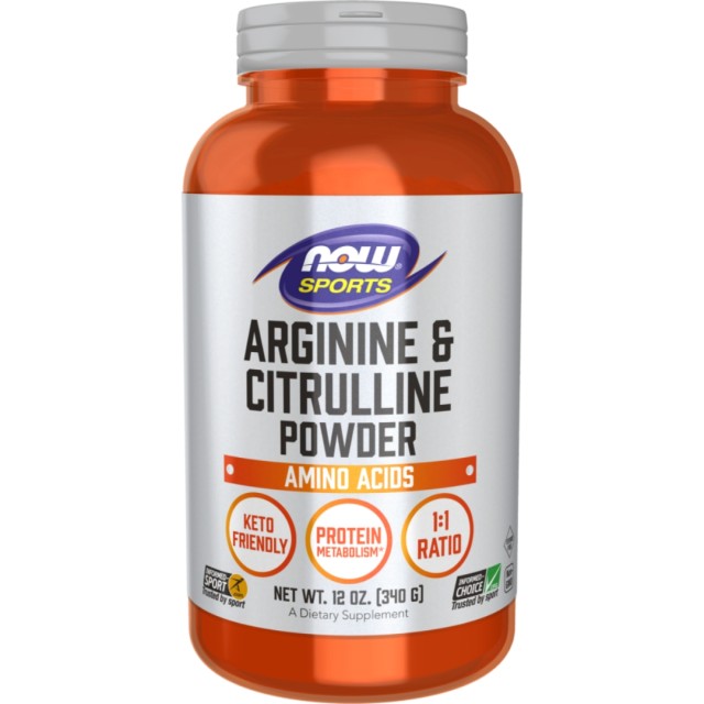 پودر ال-آرژنین و سیترولین NOW L-Arginine & Citrulline Powder 1.500mg (340 گرم)