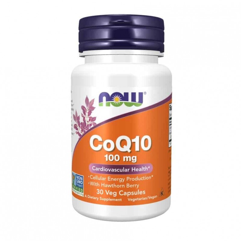 کپسول گیاهی کوآنزیم  NOW Coenzyme Q10 100mg (30 عددی)