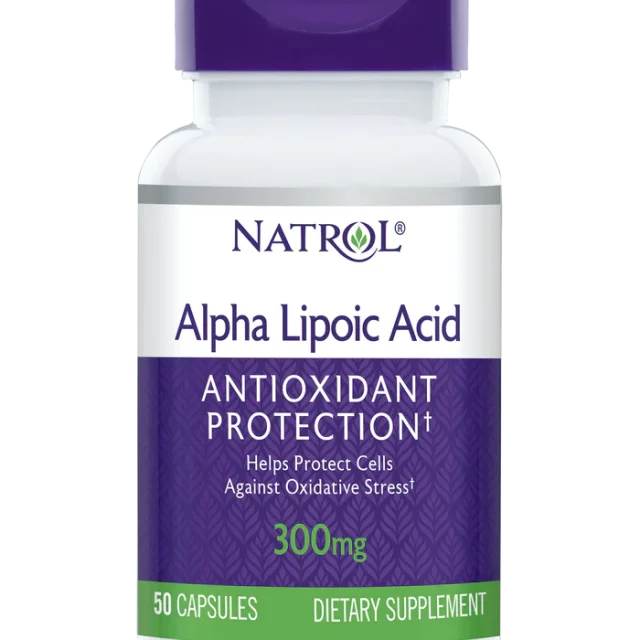 کپسول آلفا لیپوئیک اسید Natrol Alpha Lipoic Acid 300mg ناترول (50 عددی)