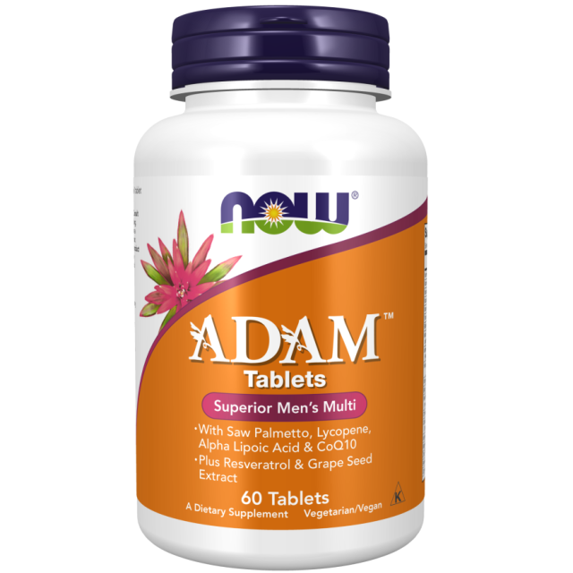 قرص مولتی ویتامین چندگانه آقایان NOW ADAM Men,s Multiple Vitamin (60 عددی)