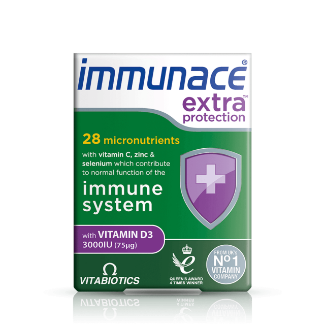 قرص تقویت ایمنی بدن Immunace Extra Protection ویتابیوتیکس (30 عددی)