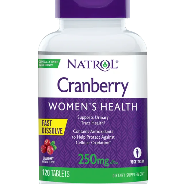 قرص کنسانتره کرن بری Natrol Cranberry Fast Dissolve (120 عددی)