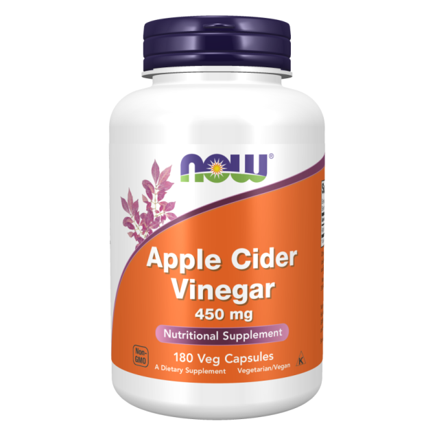 کپسول سرکه سیب NOW Apple Cider Vinegar 450mg (180 عددی)