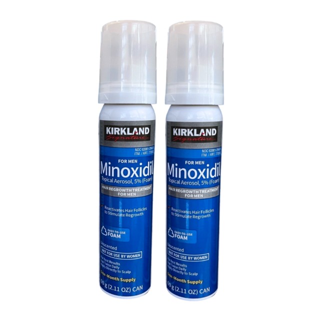 فوم ماینوکسیدیل رشد مجدد موی 5 درصد Kirkland Minoxidil کرکلند (2 عددی)