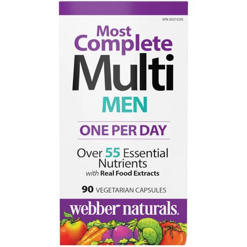 قرص مولتی ویتامین مردانه Webber Naturals Men’s Multi Vitamin وبر نچرالز (90 عددی)