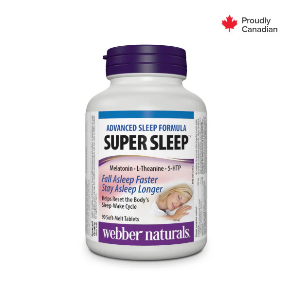 قرص جویدنی چرخه خواب Webber Naturals Super Sleep وبر نچرالز (90 عددی)