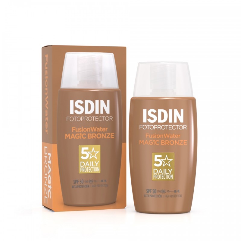 کرم ضد آفتاب فتو پروتکتور فیوژن واتر ایزدین ISDIN Fotoprotector Fusion Water Magic Bronze SPF50 (50 میل)