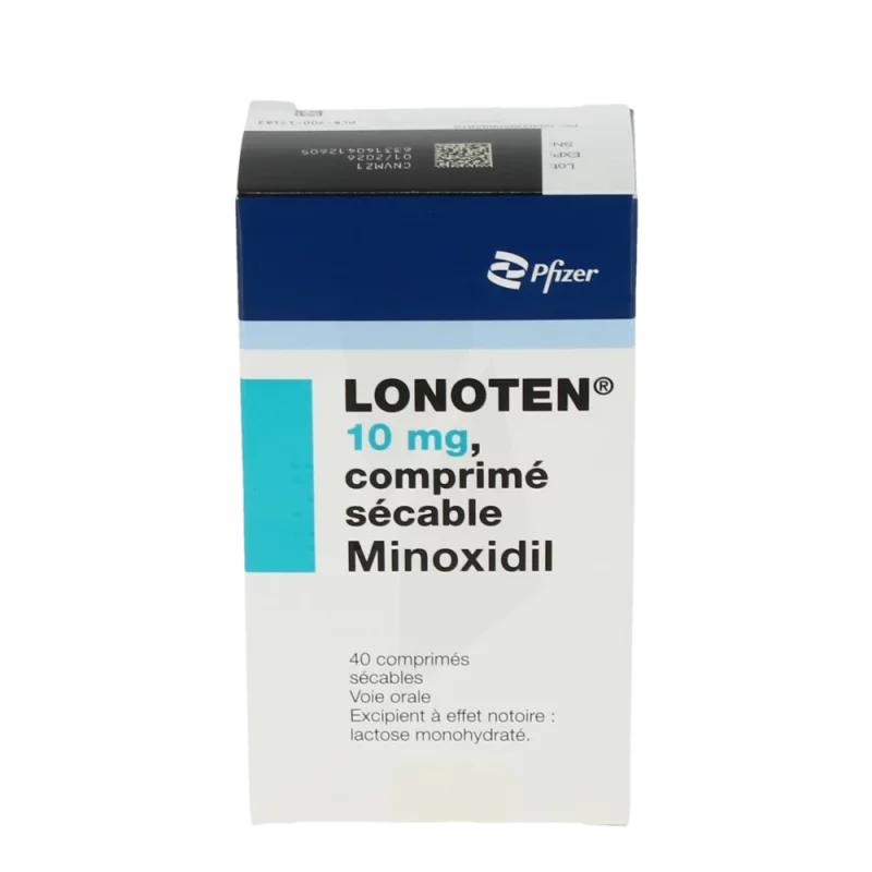 قرص ماینوکسیدیل Pfizer Lonoten Minoxidil 10mg فایزر (40 عددی)