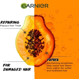 شامپو پاپایا ترمیم و احیا کننده موی گارنیر Garnier Papaya Shampoo (350 میل)