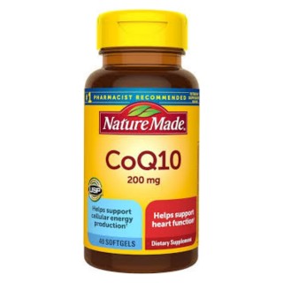 قرص کوآنزیم  NatureMade Coenzyme Q10 200mg نیچرمید (40 عددی)