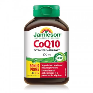 قرص کوآنزیم Jamieson Q10 250mg جیمیسون (45 عددی)