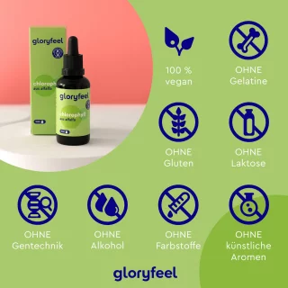 کلروفیل مایع Gloryfeel Chlorophyll (50 میل)