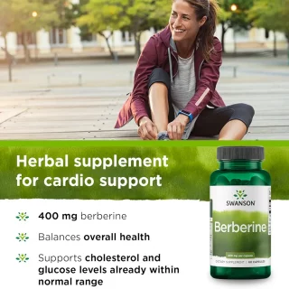 قرص کاهش قند خون Swanson Berberine Complex (60 عددی)