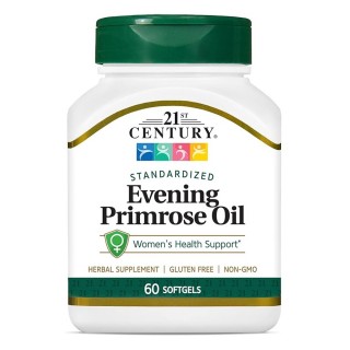 سافت ژل روغن گل مغربی 21Century Evening Primrose Oil 500mg قرن 21 (60 عددی)