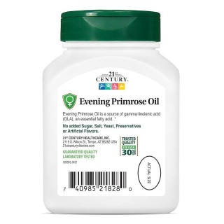 سافت ژل روغن گل مغربی 21Century Evening Primrose Oil 500mg قرن 21 (60 عددی)