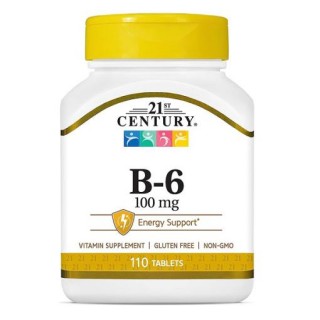 قرص ویتامین 21Century B6 100mg قرن 21 (110 عددی)