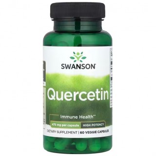 کپسول سلامت بدن کوئرستین Swanson Quercetin 475mg سوانسون (60 عددی)