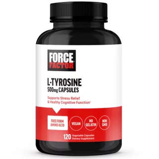 کپسول ضد استرس ال-تیروزین Force Factor Essentials L-Tyrosine 500mg (120 عددی)