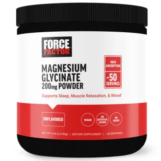 پودر منیزیم گلیسینات Force Factor Essentials Magnesium Glycinate 200mg (140 گرم)