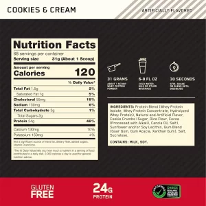 پروتئین وی گلد استاندارد اپتیموم نوتریشن NEW Whey ON Gold (2200 گرم)