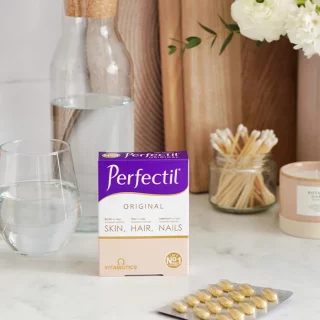 قرص ویتامین مو ، پوست ، ناخن پرفکتیل Vitabiotics Perfectil Original ویتابیوتیکس (30 عددی)