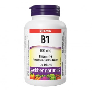 قرص Webber Naturals Vitamin B1 Thiamine 100mg وبر نچرالز (120 عددی)