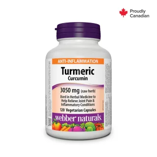 کپسول زردچوبه Webber Naturals Turmeric Curcumin 3050mg وبر نچرالز (120 عددی)