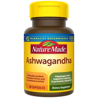 قرص عصاره آشواگاندا NatureMade Ashwagandha 125mg نیچرمید (60 عددی)