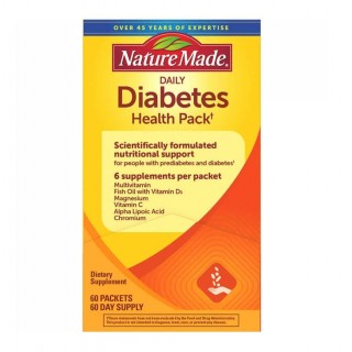 پودر سلامت دیابت NatureMade Diabetes Health Pack نیچرمید(60 پاکت)