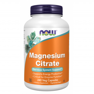 کپسول منیزیم سیترات NOW Magnesium Citrate 400mg (240 عددی)