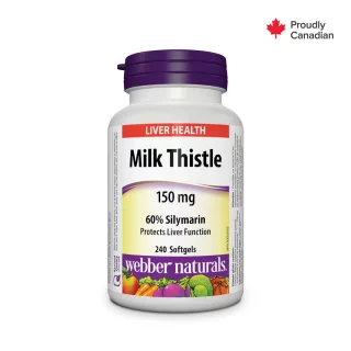 سافت ژل خار مریم Webber Naturals Milk Thistle 150mg وبر نچرالز (240 عددی)