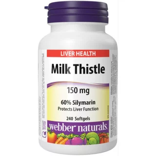 سافت ژل خار مریم Webber Naturals Milk Thistle 150mg وبر نچرالز (240 عددی)