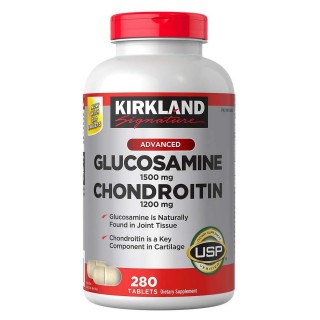 قرص تقویتی مفاصل گلوکوزامین Kirkland Glucosamine 1500mg کرکلند (280 عددی)