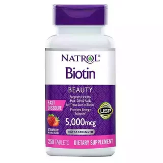 قرص بیوتین Natrol Biotin 5000mcg ناترول (250 عددی)